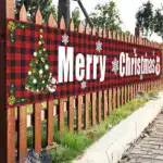 Christmas Outdoor Banner Flag Pulling
