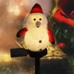 Outdoor Solar Snowman Garden Lights