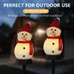 Outdoor Solar Snowman Garden Lights