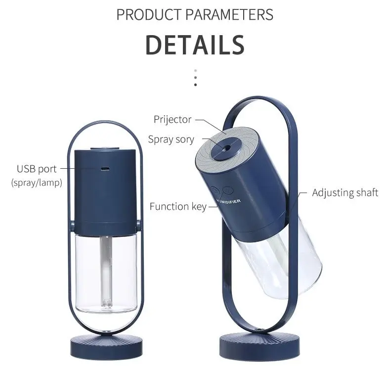 Humidifier in use