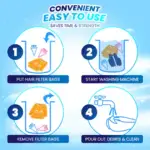Washing Machine Hair Filter Mesh Bags - Image 4